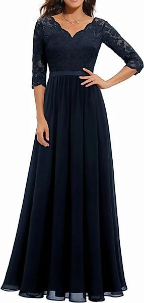 KIKI Abendkleid Maxi-Abendkleider – Brautjungfernkleider mit V-Ausschnitt – günstig online kaufen