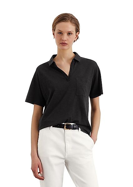 Marc O'Polo Poloshirt aus Organic Cotton-Viskose-Mix günstig online kaufen