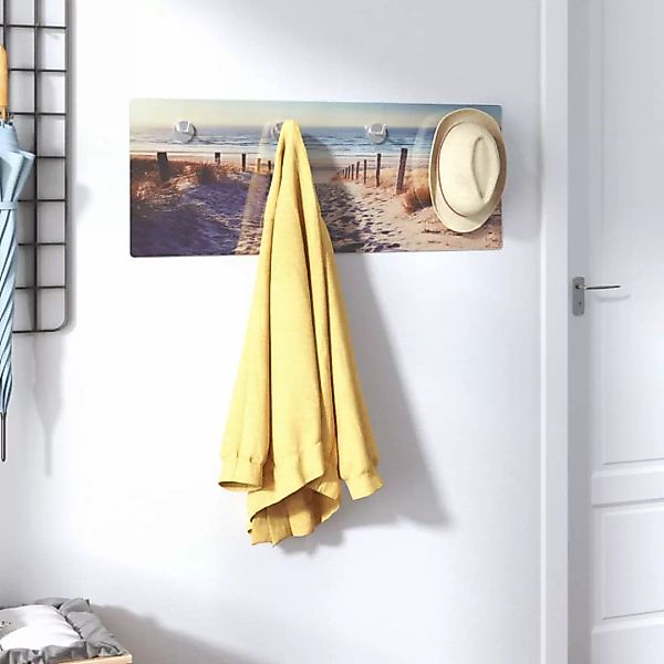 Vidaxl Wandgarderobe 80x30 Cm Hartglas Strand günstig online kaufen