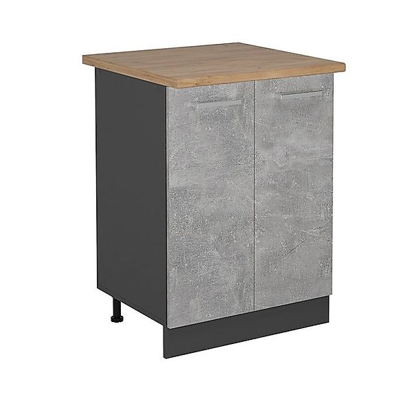 Vicco Unterschrank R-Line, Beton/Anthrazit, 60 cm, günstig online kaufen
