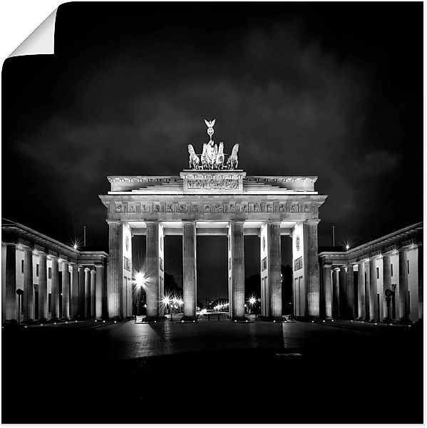Artland Wandbild "Berlin Brandenburger Tor I", Gebäude, (1 St.), als Leinwa günstig online kaufen