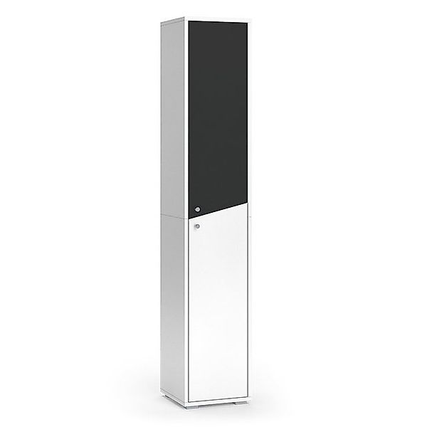 Vicco Badschrank Irida Anthrazit/Weiß 30 x 192 cm günstig online kaufen