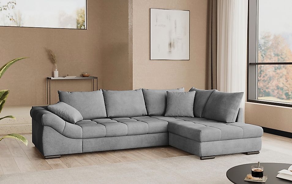 Mr. Couch Ecksofa "Allegro, L-Form", mit Hochschläfer-Bettauszug, wahlweise günstig online kaufen