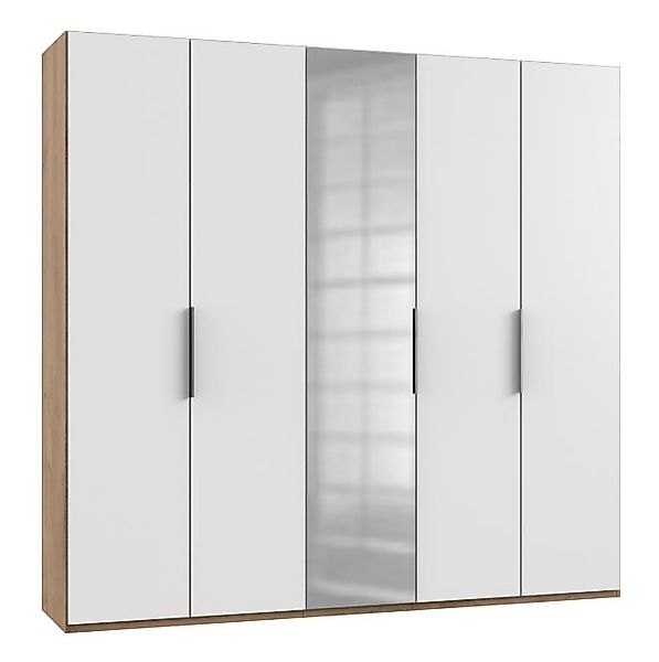 Drehtürenschrank 5trg mit 1 Spiegel LEVEL36 A von WIMEX Weiß günstig online kaufen