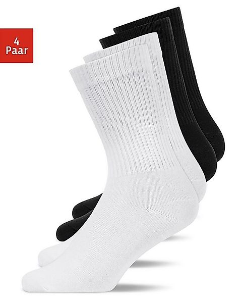 SNOCKS Tennissocken Cleane Sportsocken (4-Paar) aus Bio-Baumwolle, stylish günstig online kaufen
