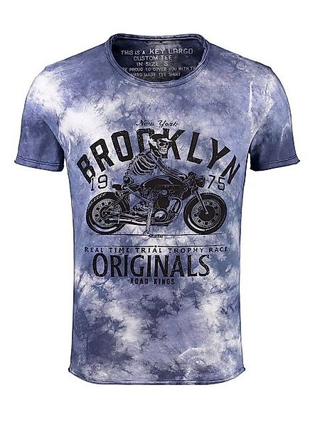 Key Largo T-Shirt T-Shirt Trophy Skull Biker Print Motiv vintage Look MT004 günstig online kaufen