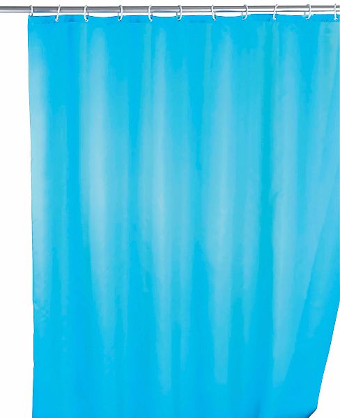 WENKO Duschvorhang "Uni Light Blue", Höhe 200 cm, waschbar günstig online kaufen