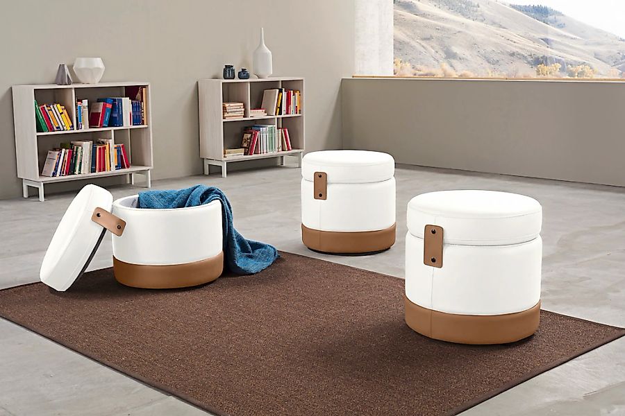 Egoitaliano Hocker "Tonder, Designhocker als Blickfang mit tollen Details" günstig online kaufen