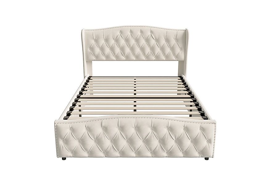 PXloue Polsterbett Hydraulisches Stauraumbett Doppelbett, mit Kopfteil und günstig online kaufen