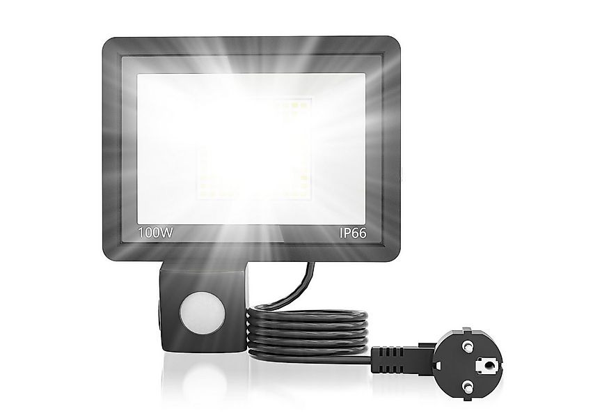 FIVMEN LED Flutlichtstrahler LED Strahler mit Bewegungsmelder 100W Scheinwe günstig online kaufen