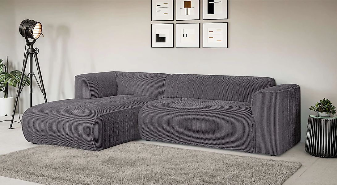 Home affaire Ecksofa "MERID L-Form (257 cm), zeitlos & stilvolles Design," günstig online kaufen