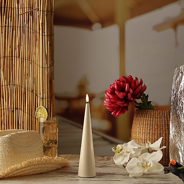 Deluxe Homeart LED-Kerze LED Kegelkerze Lea günstig online kaufen