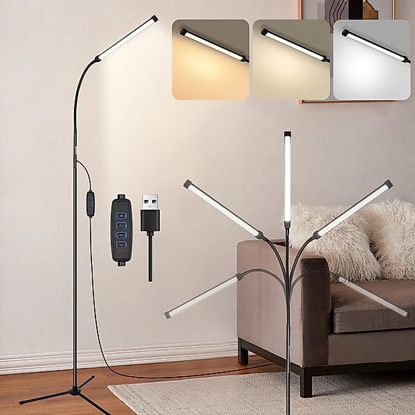 MUPOO LED Stehlampe Stehleuchte LED Stehlampe günstig online kaufen