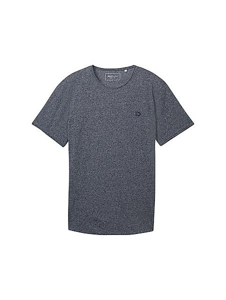TOM TAILOR Denim T-Shirt in Melange Optik günstig online kaufen
