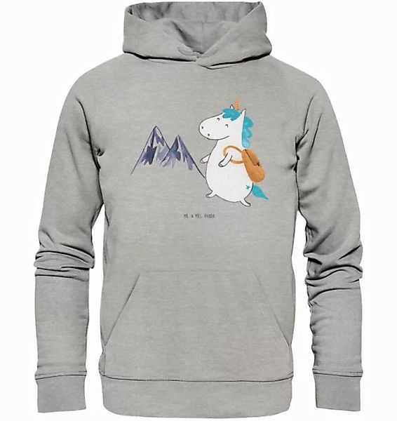 Mr. & Mrs. Panda Hoodie Größe L Einhorn Bergsteiger - Heather Grey - Gesche günstig online kaufen