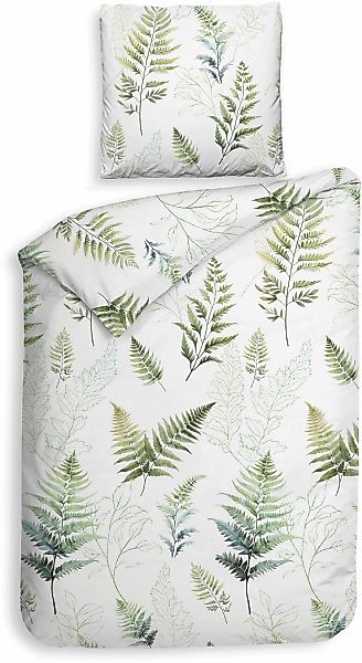 Heckett & Lane Bettwäsche "Zeno" 2 Stk. Blätter Design, 100% Baumwolle ab 1 günstig online kaufen
