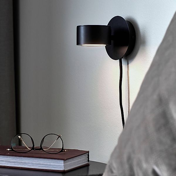 LED-Wandleuchte Clyde mit Stecker und Dimmer günstig online kaufen