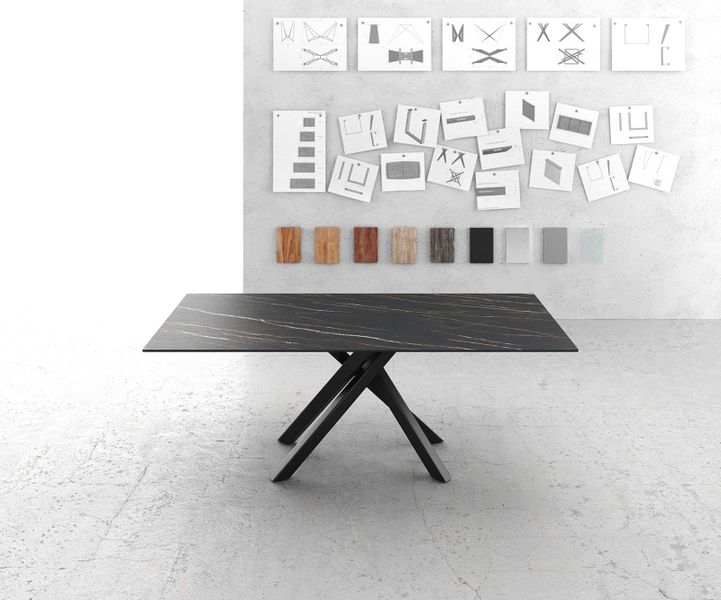 DELIFE Esstisch Edge, Keramik Laminam®Noir Desir günstig online kaufen