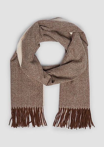 s.Oliver Schal Tuch, Fransen-Schal mit Colour-Blocking günstig online kaufen