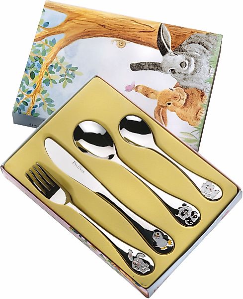 PINTINOX Kinderbesteck "Arca di Noè" mit Tiermotiven günstig online kaufen