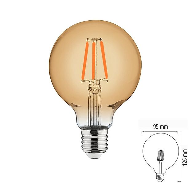 Aigostar LED-Leuchtmittel E27 Filament Retro Vintage Nostalgie Leuchtmittel günstig online kaufen