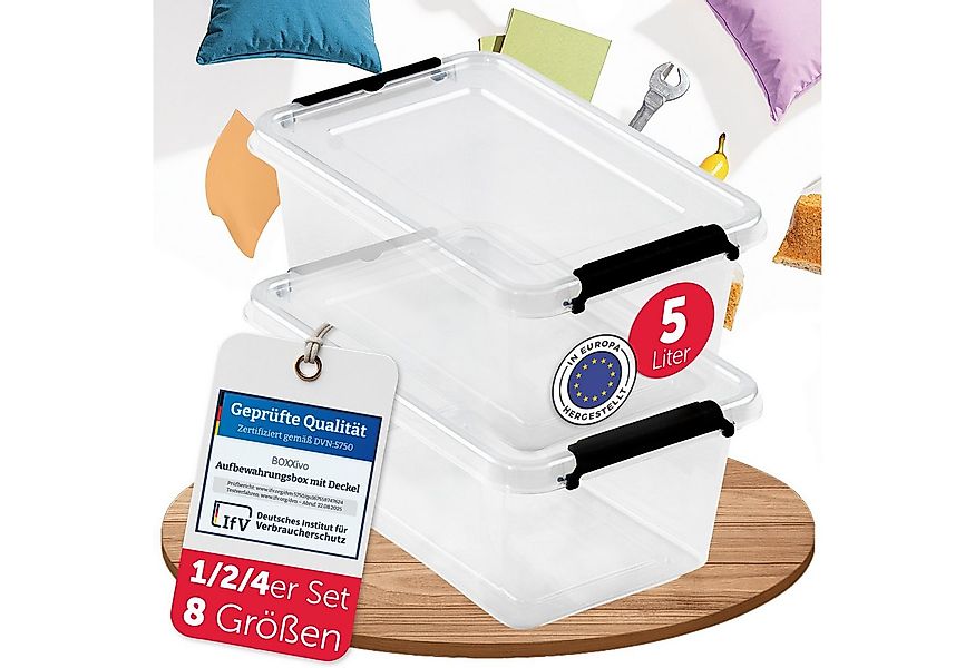 BOXXivo Aufbewahrungsbox Aufbewahrungsboxen mit Deckel BPA-freie & lebensmi günstig online kaufen