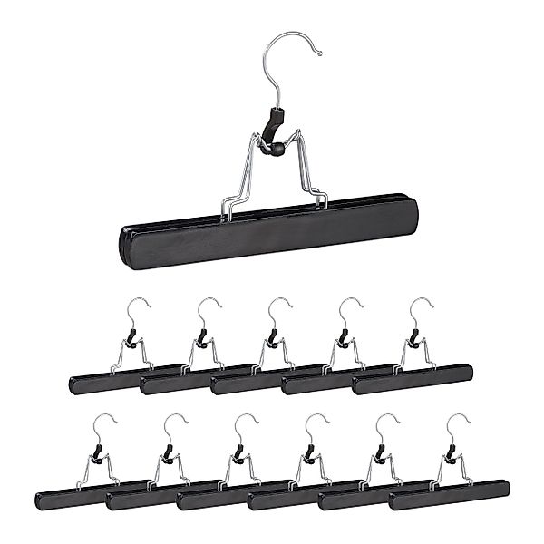 relaxdays Kleiderbügel Hosenspanner 12 Stück in günstig online kaufen
