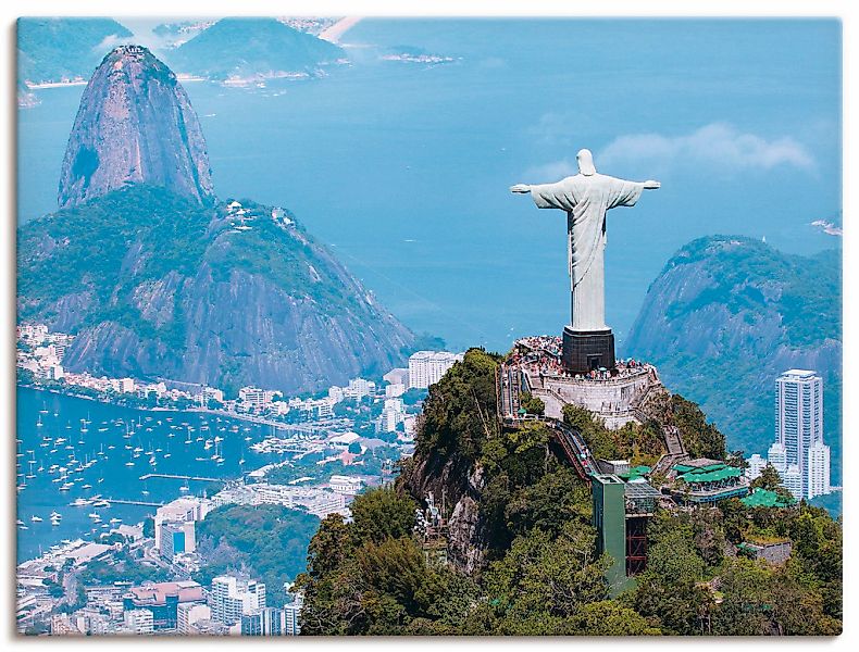 Artland Leinwandbild "Rio de Janeiro mit Cristo" Gebäude 1 Stk. tlg. als Al günstig online kaufen