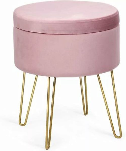 COSTWAY® Sitzhocker mit Stauraum rosa günstig online kaufen