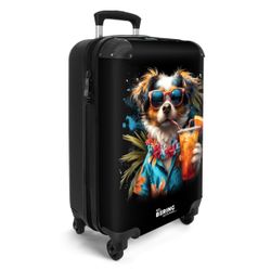 NoBoringSuitcases.com© Hartschalen-Trolley Hund in tropischen Sphären günstig online kaufen