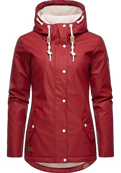 Ragwear Regenjacke "Marge" mit Kapuze warm gefütterter Damen Winter Regenma günstig online kaufen