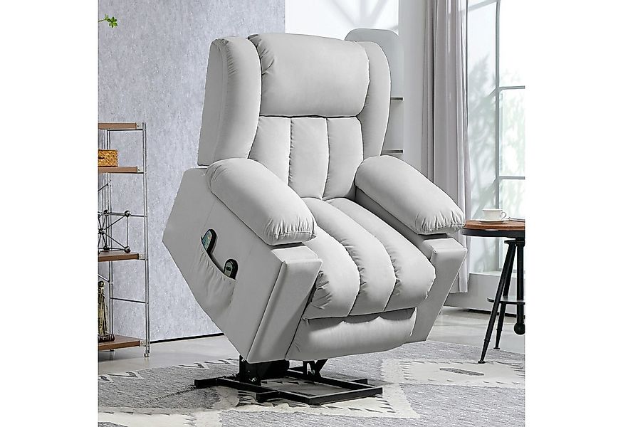 HOMCOM Massagesessel Elektrisch Relaxsessel mit Massage-/ Wärme-/Liegefunkt günstig online kaufen