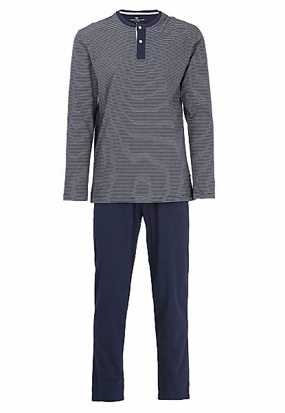 TOM TAILOR Pyjama "Nebraska" 2 Stk. tlg., Streifendesign, Langarm, Rundhals günstig online kaufen