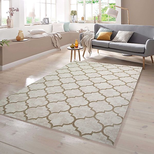 TeppichHome24 Teppich Wohnzimmerteppich Marokkanisches Muster in günstig online kaufen