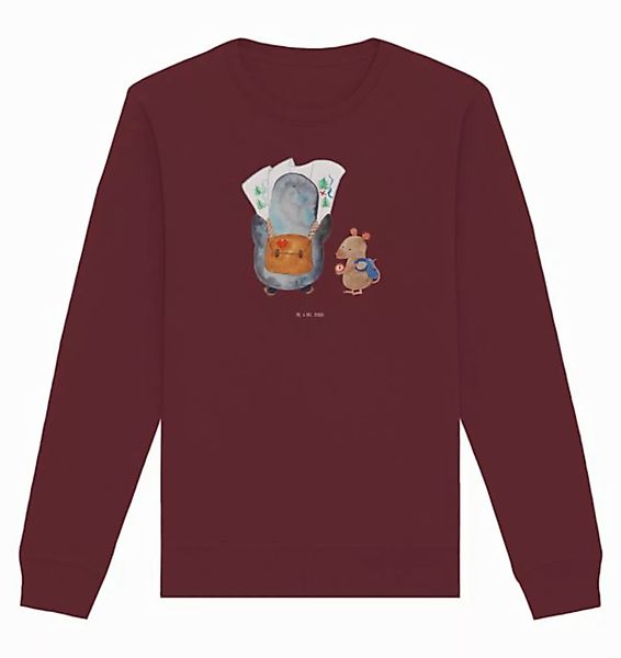 Mr. & Mrs. Panda Longpullover Größe M Pinguin & Maus Wanderer - Burgundy - günstig online kaufen