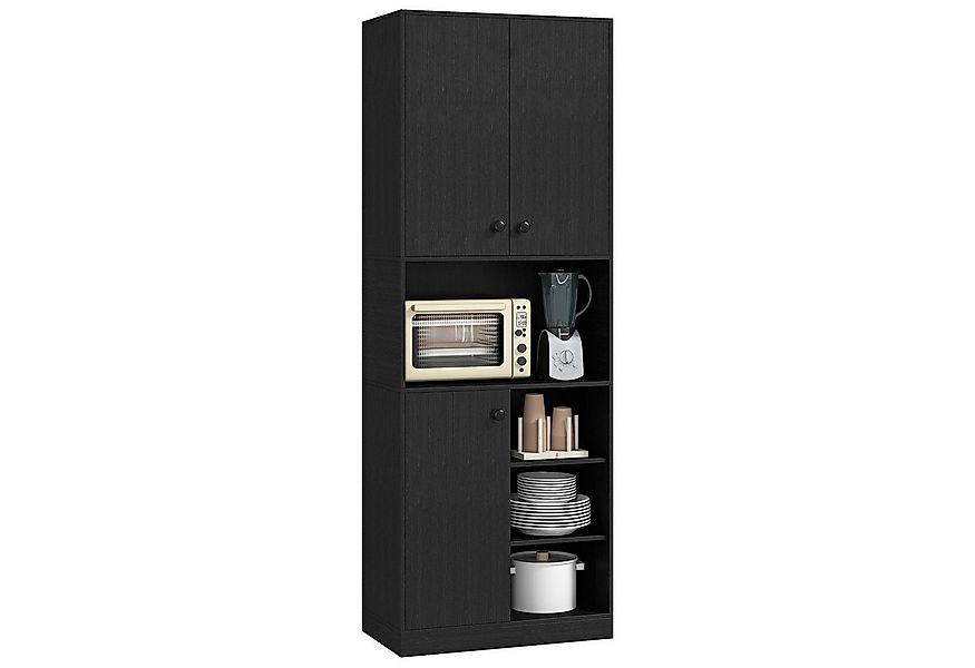 COSTWAY Küchenbuffet Küchenschrank mit Arbeitsplatte, Weiß 166cm günstig online kaufen