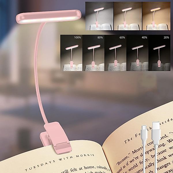 Jibenhome Klemmleuchten Leselampe Buch Klemme USB günstig online kaufen