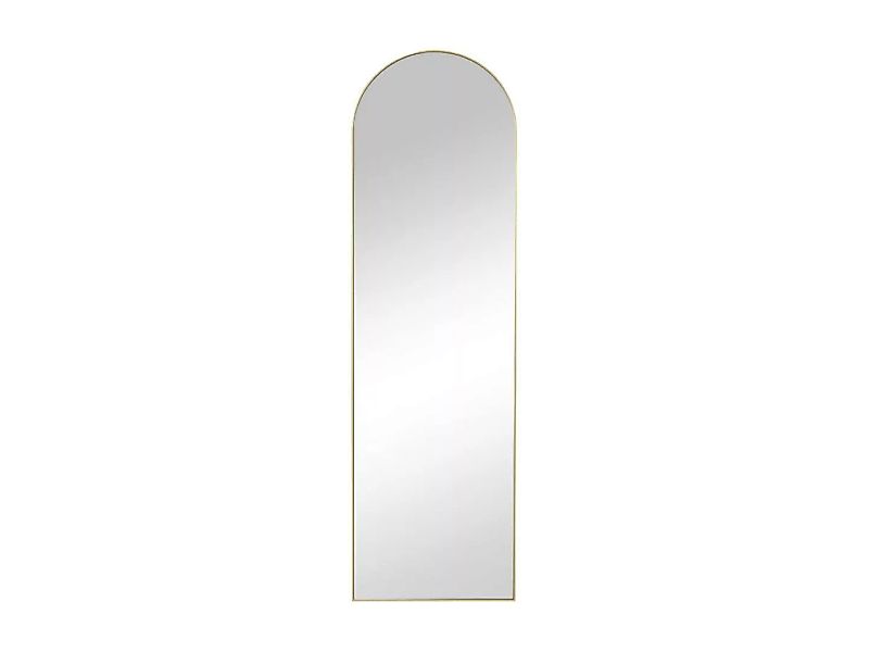 Bogenförmiger Spiegel zum Aufstellen - Metall - 50 x 170 cm - Goldfarben - günstig online kaufen