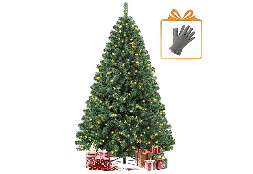 WHEELYOU Künstlicher Weihnachtsbaum Nordmanntanne aus PVC mit 900 Spitzen u günstig online kaufen