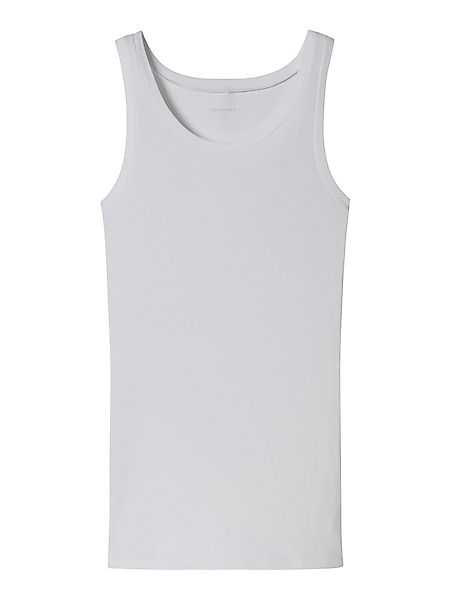 Schiesser Tanktop Pure Rib tiefer Rundhals-Ausschnitt, elastisch, breite Tr günstig online kaufen