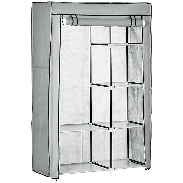 HOMCOM Stoffschrank Klappbarer Kleiderschrank Faltbare Garderobe günstig online kaufen