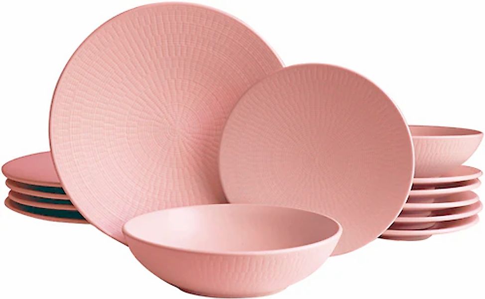 ECHTWERK Tafelservice »Blanka Nature Design«, (Set, 12 tlg.), mit Struktur günstig online kaufen