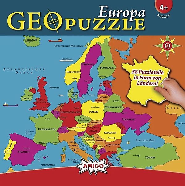 Puzzle GeoPuzzle - Europa, 99 Puzzleteile günstig online kaufen
