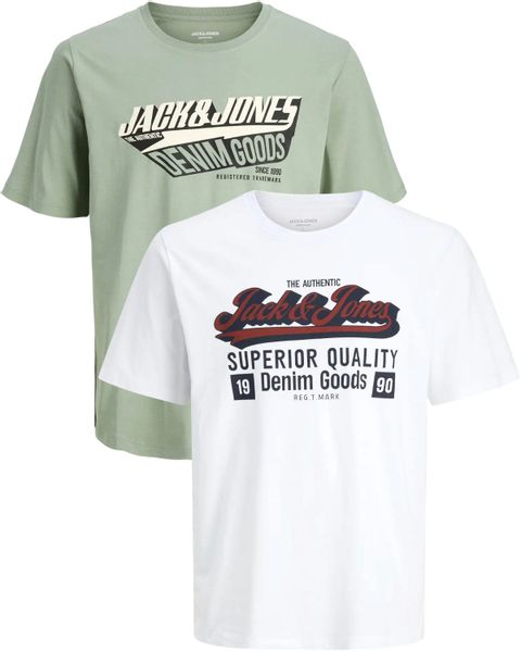 Jack & Jones PlusSize Print-Shirt (2er-Pack) günstig online kaufen