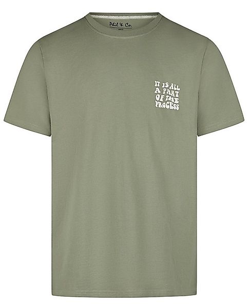 Phil & Co. Pyjamaoberteil Herren Pyjamashirt mit kurzem Arm (1-tlg) Baumwol günstig online kaufen