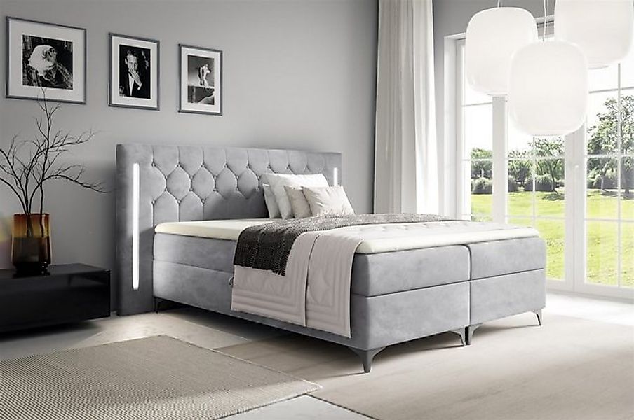 Fun Möbel Boxspringbett Schlafzimmerbett ELODIE Überlänge (inkl. Kaltschaum günstig online kaufen