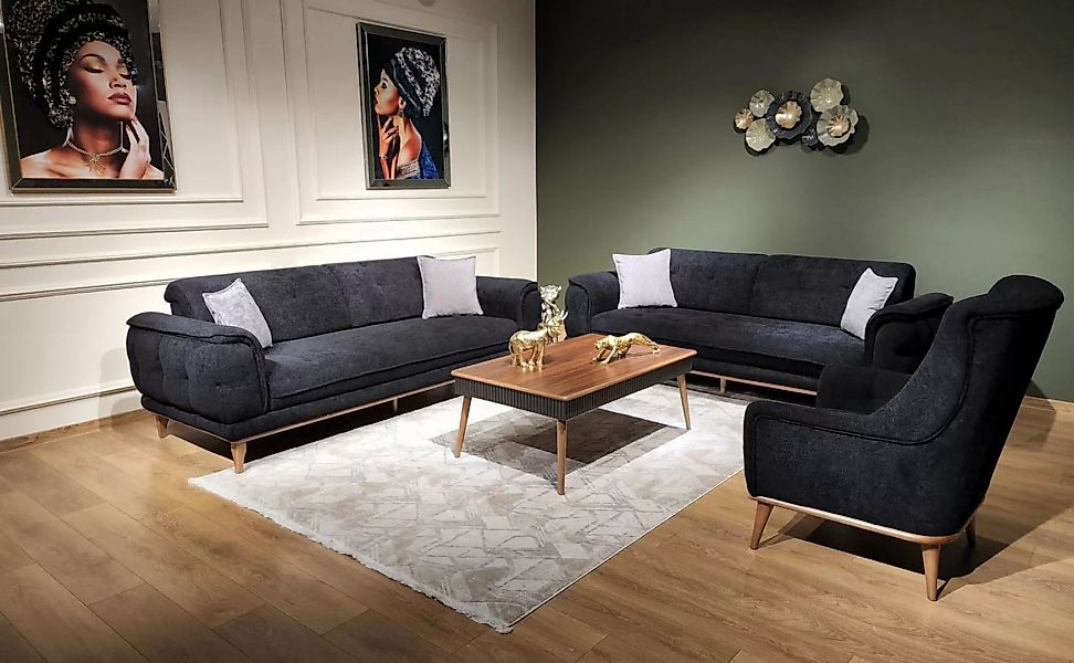 Möbeldreams Sofa Sofa-Set Milano 3-3-1 - Schlaffunktion günstig online kaufen