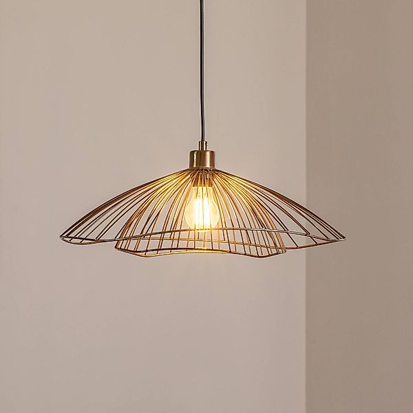 Hängeleuchte Tel, altmessing, Ø 50 cm, 1-flammig, Metall günstig online kaufen