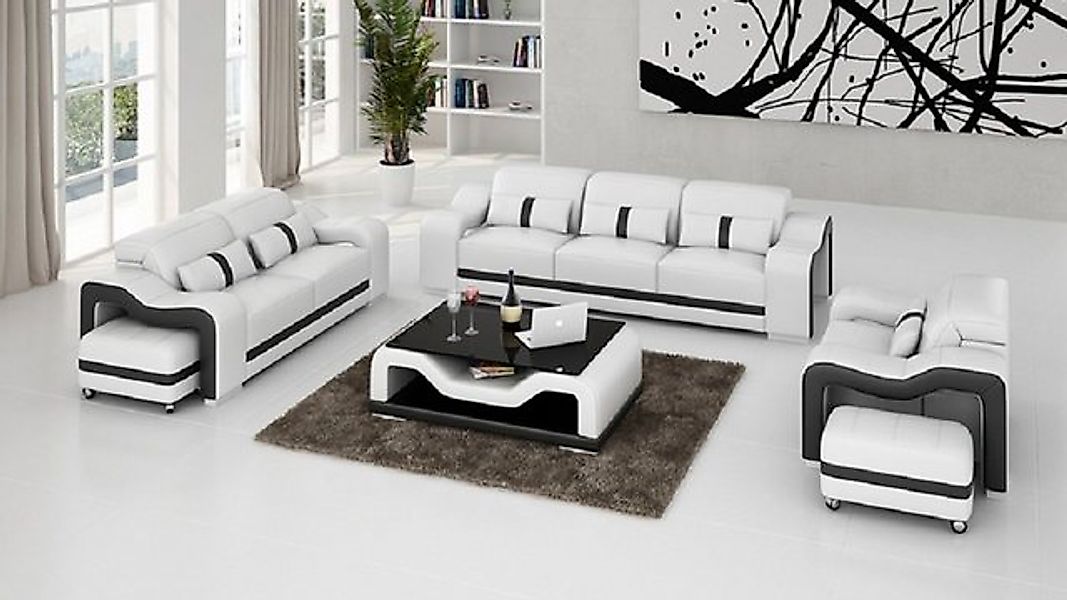JVmoebel Sofa Designer Sofagarnitur 322 Sitzer Sofa Couch Leder Polster, Ma günstig online kaufen