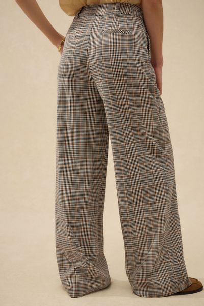 Next Palazzohose Karierte Hose mit weitem günstig online kaufen